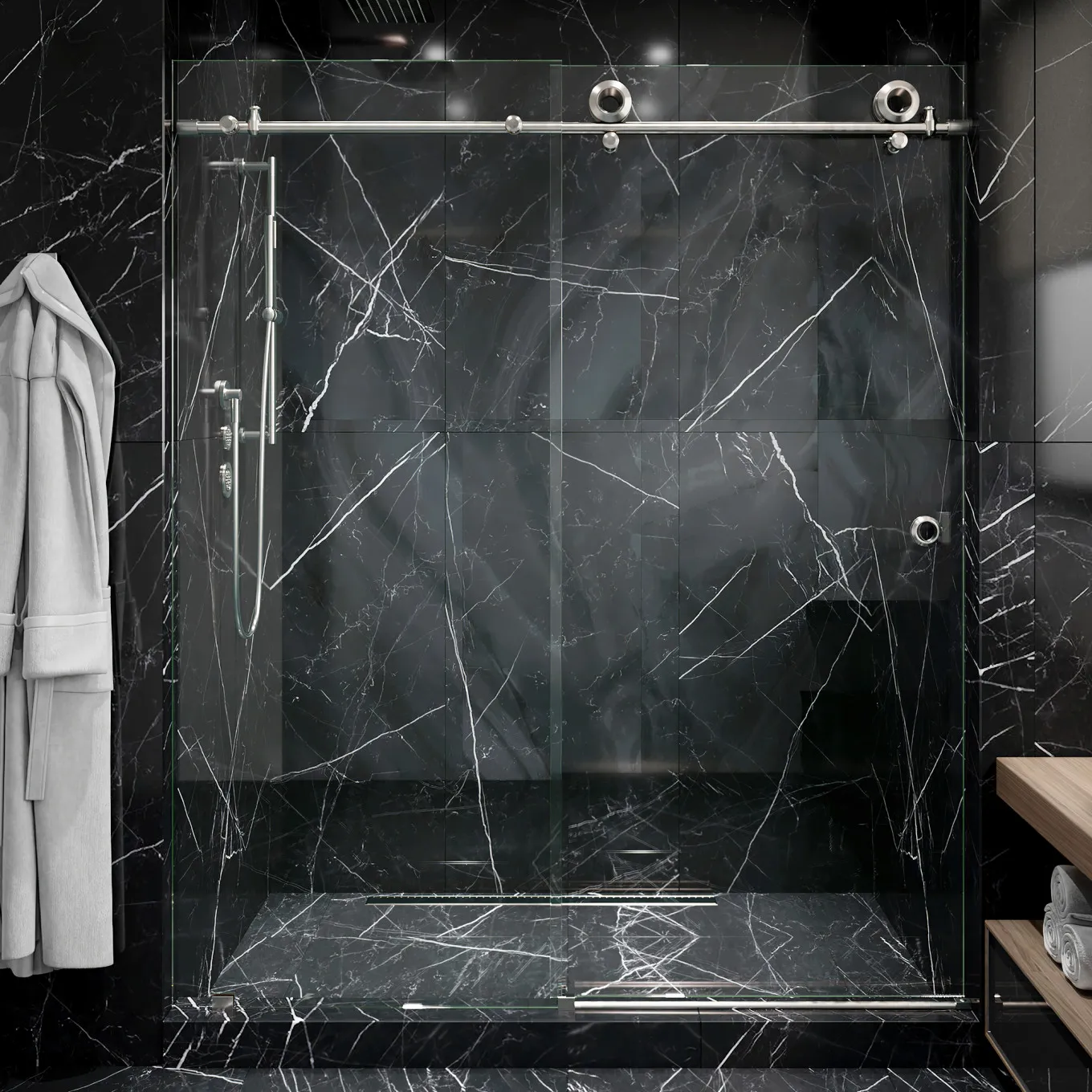 Hotel Series Frameless Sliding Shower Door